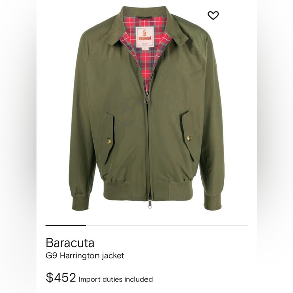 Baracuta G9 Harrington jacket Size 42 Like New - Picture 2 of 15